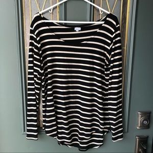 Moonstone, flowy top, striped, medium